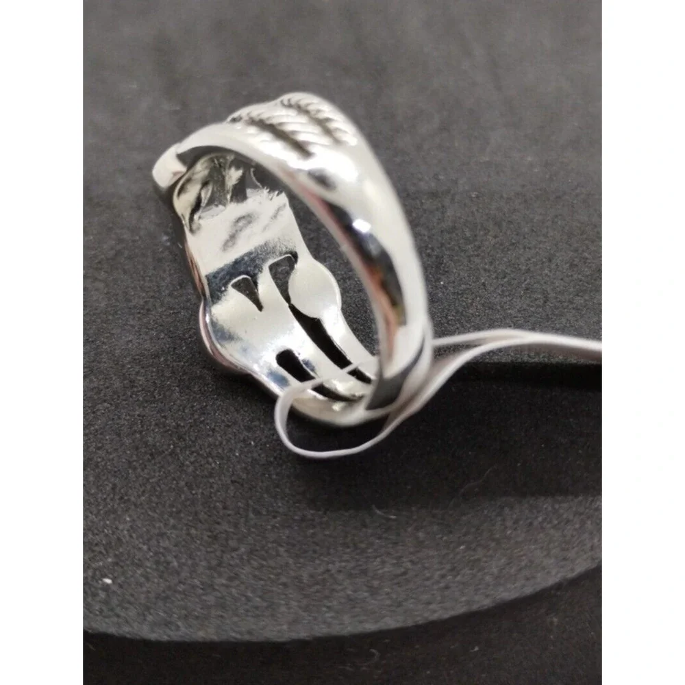 Silver Tone Ring - 8.5 Women's - Multicolor Glass Stones
